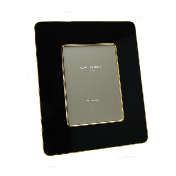 Black & Gold Enamel Studio Photo Frame - Addison Ross Ltd UK