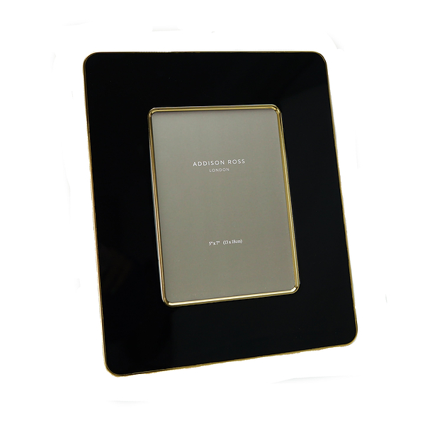 Black & Gold Enamel Studio Photo Frame - Addison Ross Ltd UK