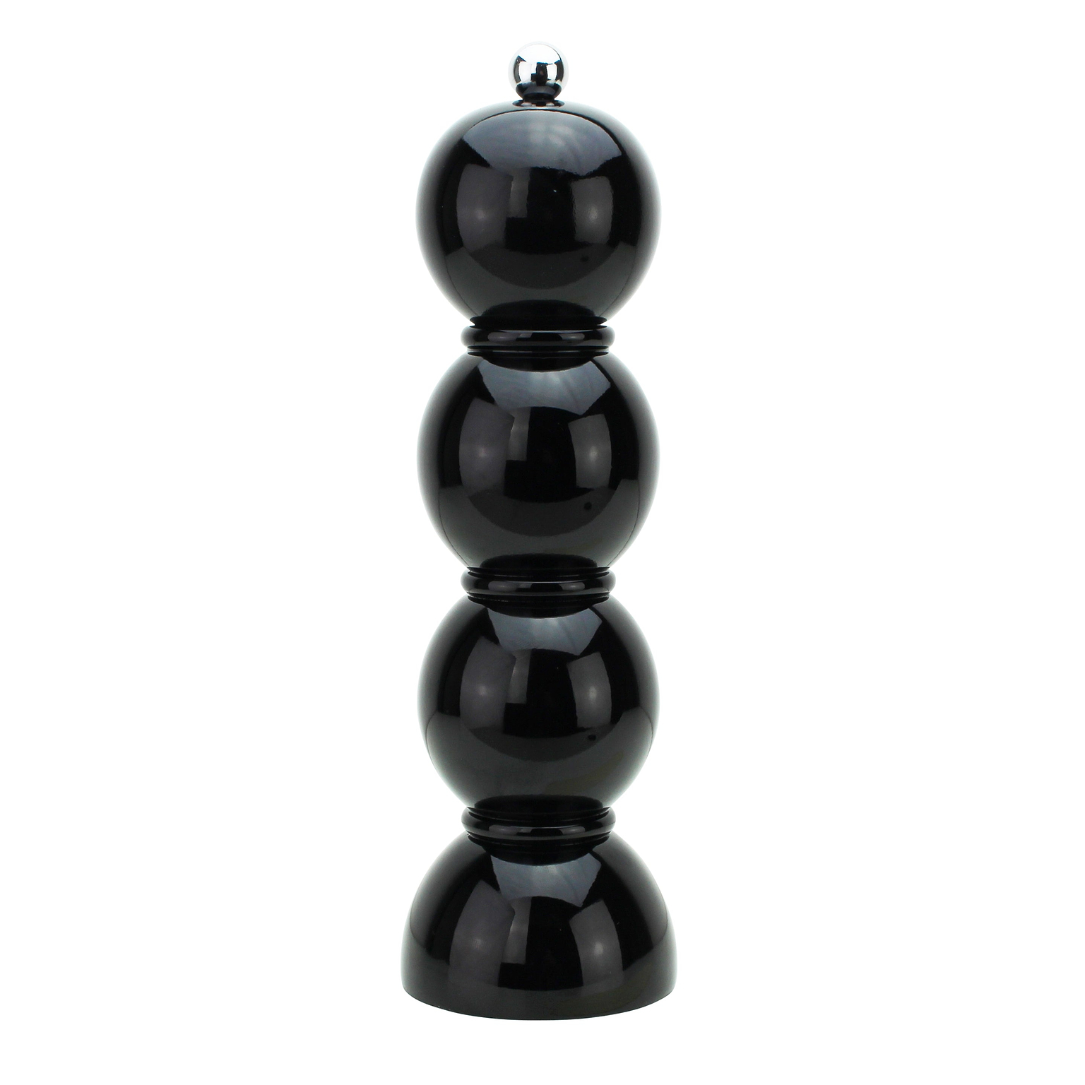 Black Lacquer Bobbin Salt or Pepper Mill Grinder - Addison Ross Ltd UK