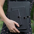 Black & Silver A5 Notebook - Addison Ross Ltd UK