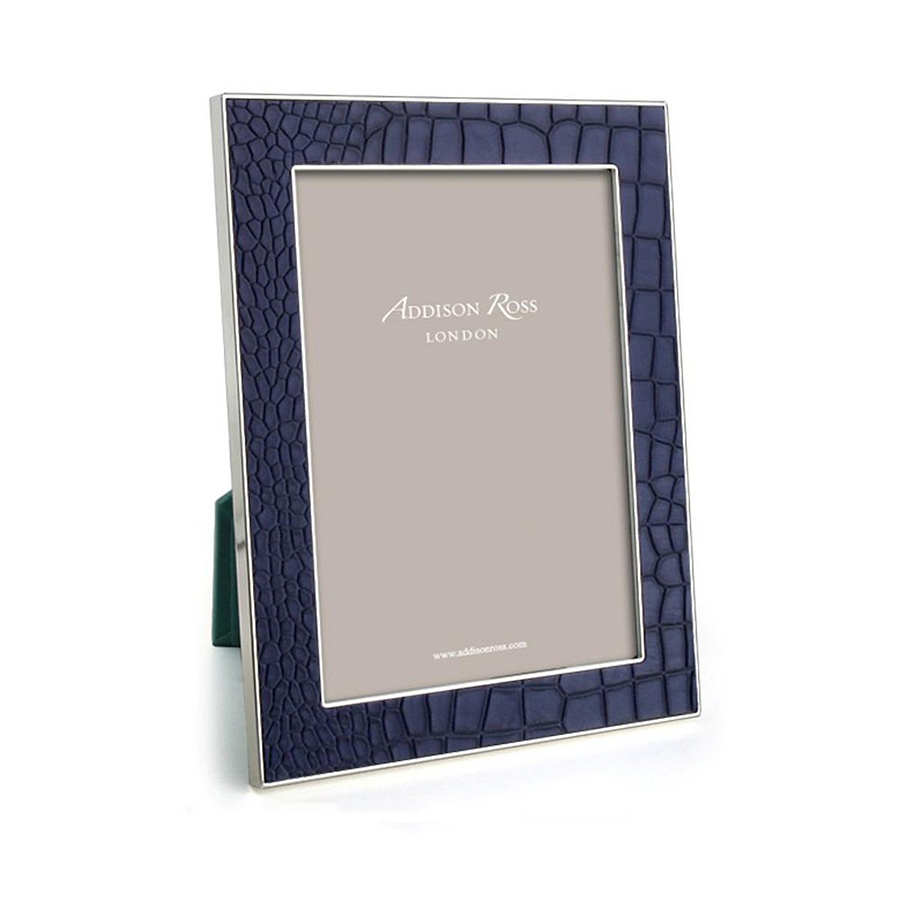 Blue Croc & Silver Frame - Addison Ross Ltd UK