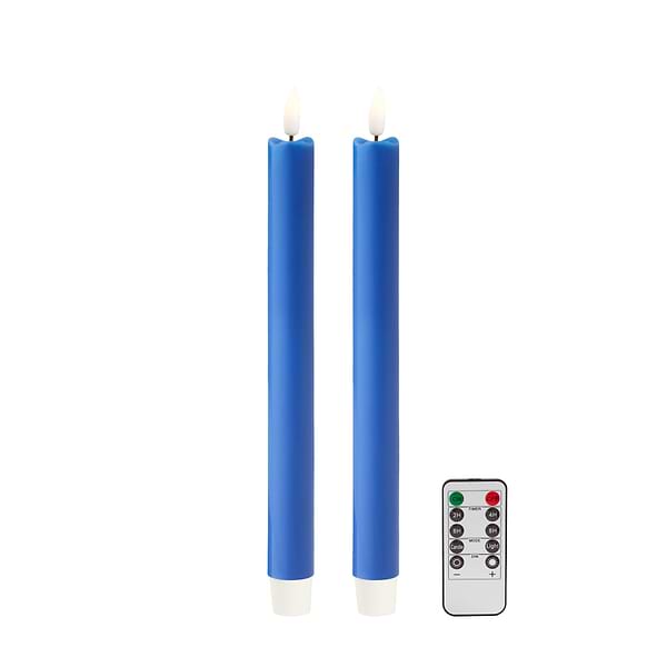Blue LED Candles - Set of 2 - Addison Ross Ltd UK