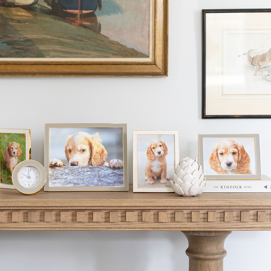 Chiffon Enamel & Gold Frame - Addison Ross Ltd UK