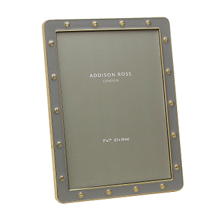 Chiffon Enamel & Gold Locket Frame