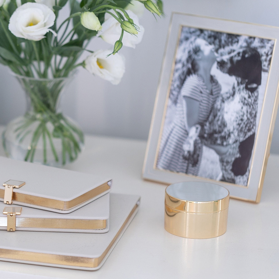 Chiffon & Gold Trinket Pot - Addison Ross Ltd UK