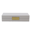 Chiffon Lacquer Box With Gold