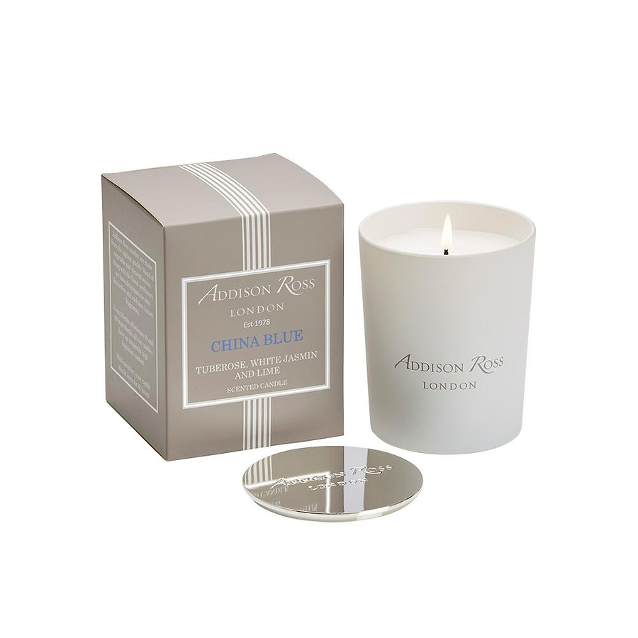 China Blue Scented Candle - Addison Ross Ltd UK