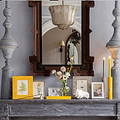 Grey Chinoiserie Candlestick - Addison Ross Ltd UK