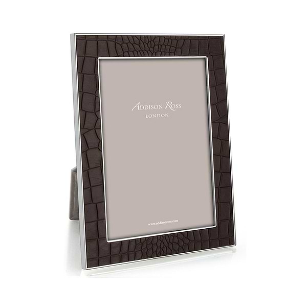 Chocolate Croc & Silver Frame - Addison Ross Ltd UK