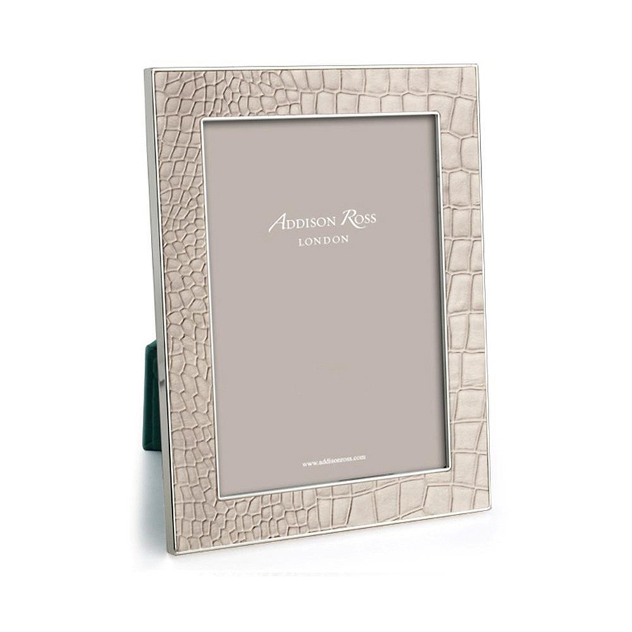 Cream Croc & Silver Frame - Addison Ross Ltd UK