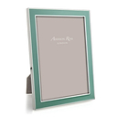 Duck Egg Enamel & Silver Frame