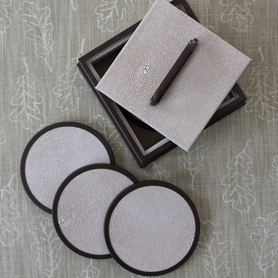 Ecru Coasters - Set of 4 - Addison Ross Ltd UK