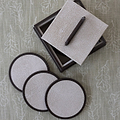 Ecru Coasters - Set of 4 - Addison Ross Ltd UK