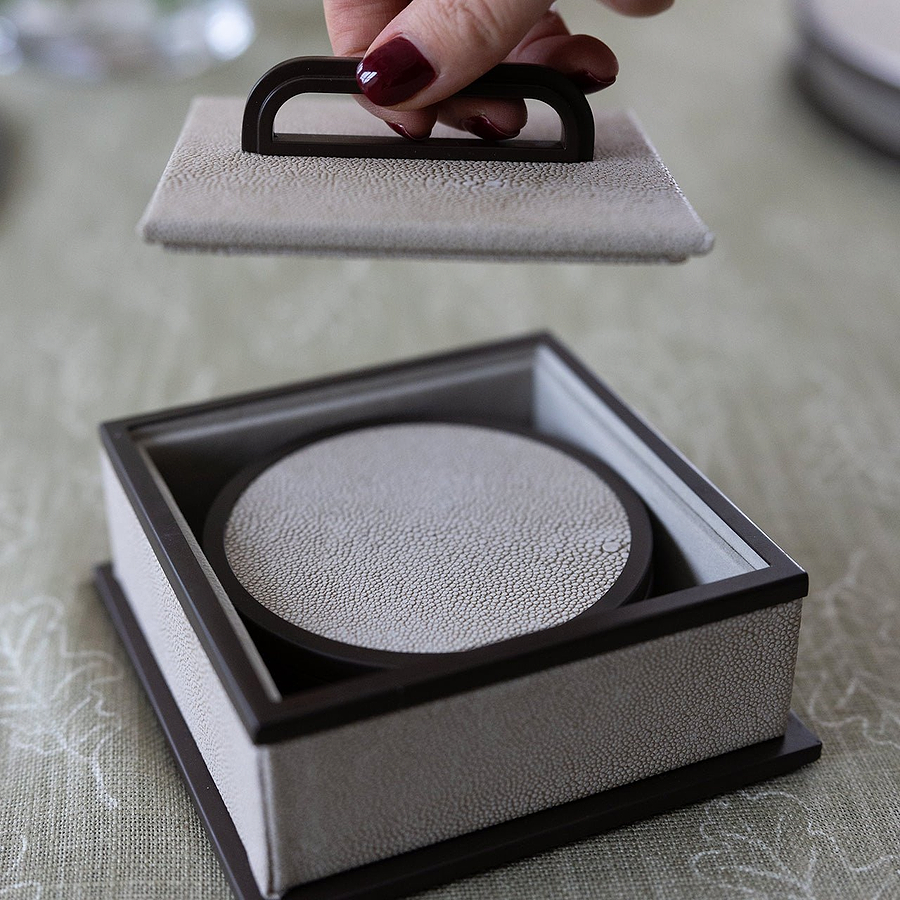 Ecru Coasters - Set of 4 - Addison Ross Ltd UK
