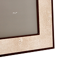 Ecru Faux Shagreen & Bronze Photo Frame - Addison Ross Ltd UK