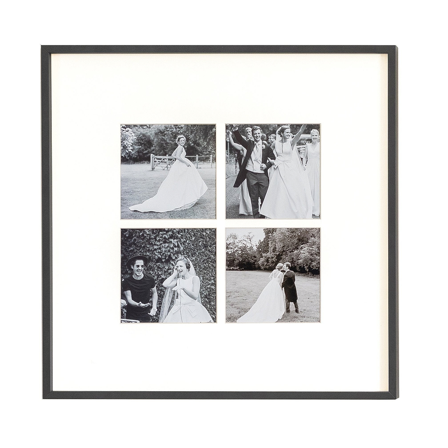 Four Aperture Black Wall Hanging Frame - Addison Ross Ltd UK