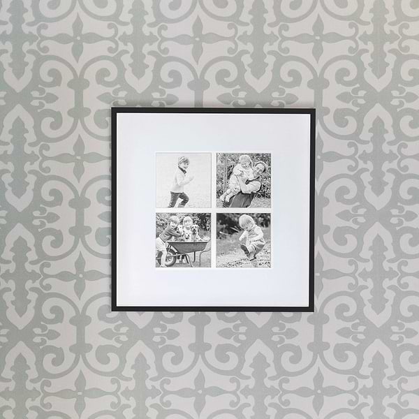 Four Aperture Black Wall Hanging Frame - Addison Ross Ltd UK