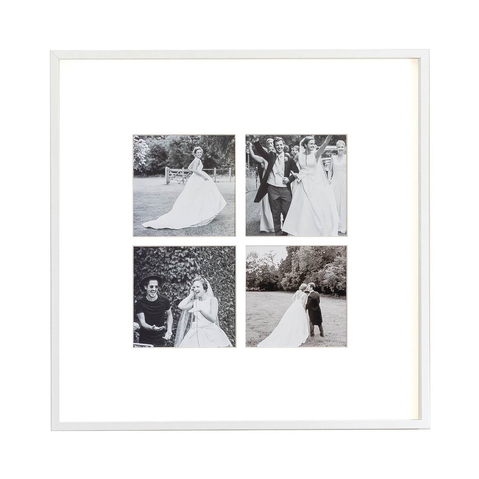 Four Aperture White Wall Hanging Frame - Addison Ross Ltd UK