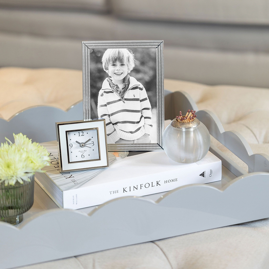 Herringbone Silver Plated Photo Frame - Addison Ross Ltd UK