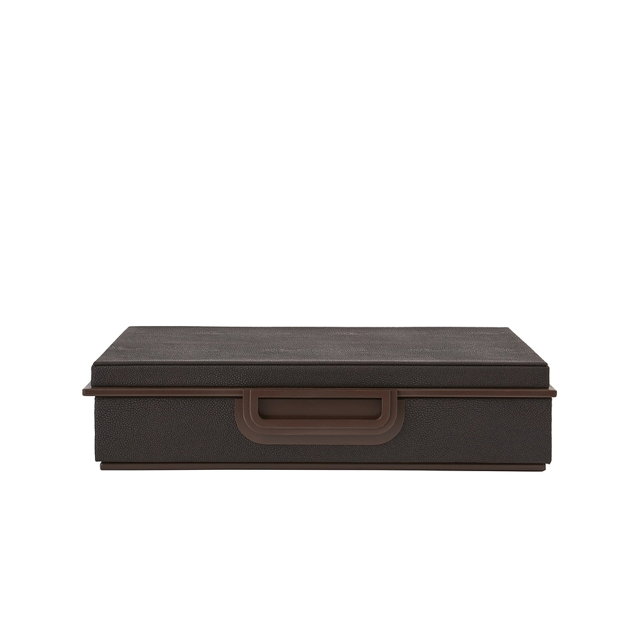 Large Anthracite Faux Shagreen Box - Addison Ross Ltd UK