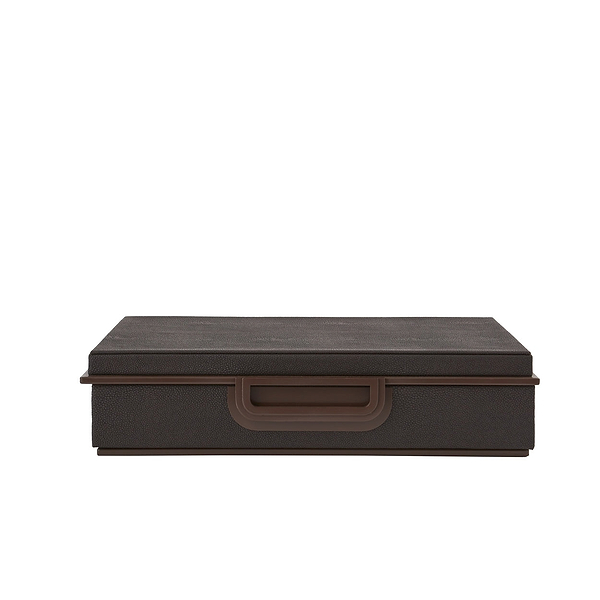 Large Anthracite Faux Shagreen Box - Addison Ross Ltd UK
