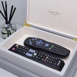 Large Black Lacquer Box With Silver - Addison Ross Ltd UK