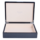 Large Carbon Fibre Lacquer Box with Silver