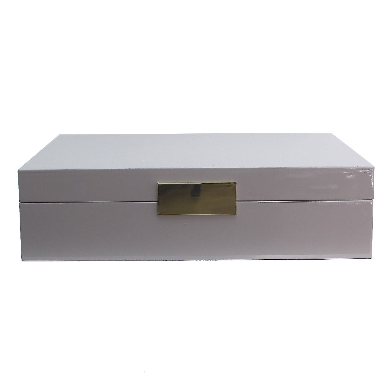 Large Chiffon Grey & Gold Watch Box - Addison Ross Ltd UK
