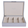 Large Chiffon Grey & Silver Glasses Box - Addison Ross Ltd UK