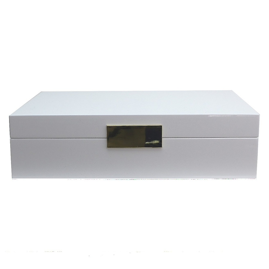 Large White & Gold Glasses Box - Addison Ross Ltd UK
