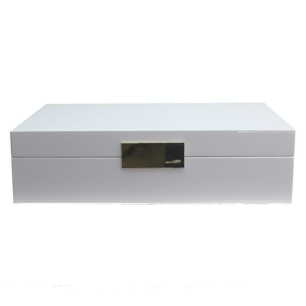Large White & Gold Glasses Box - Addison Ross Ltd UK