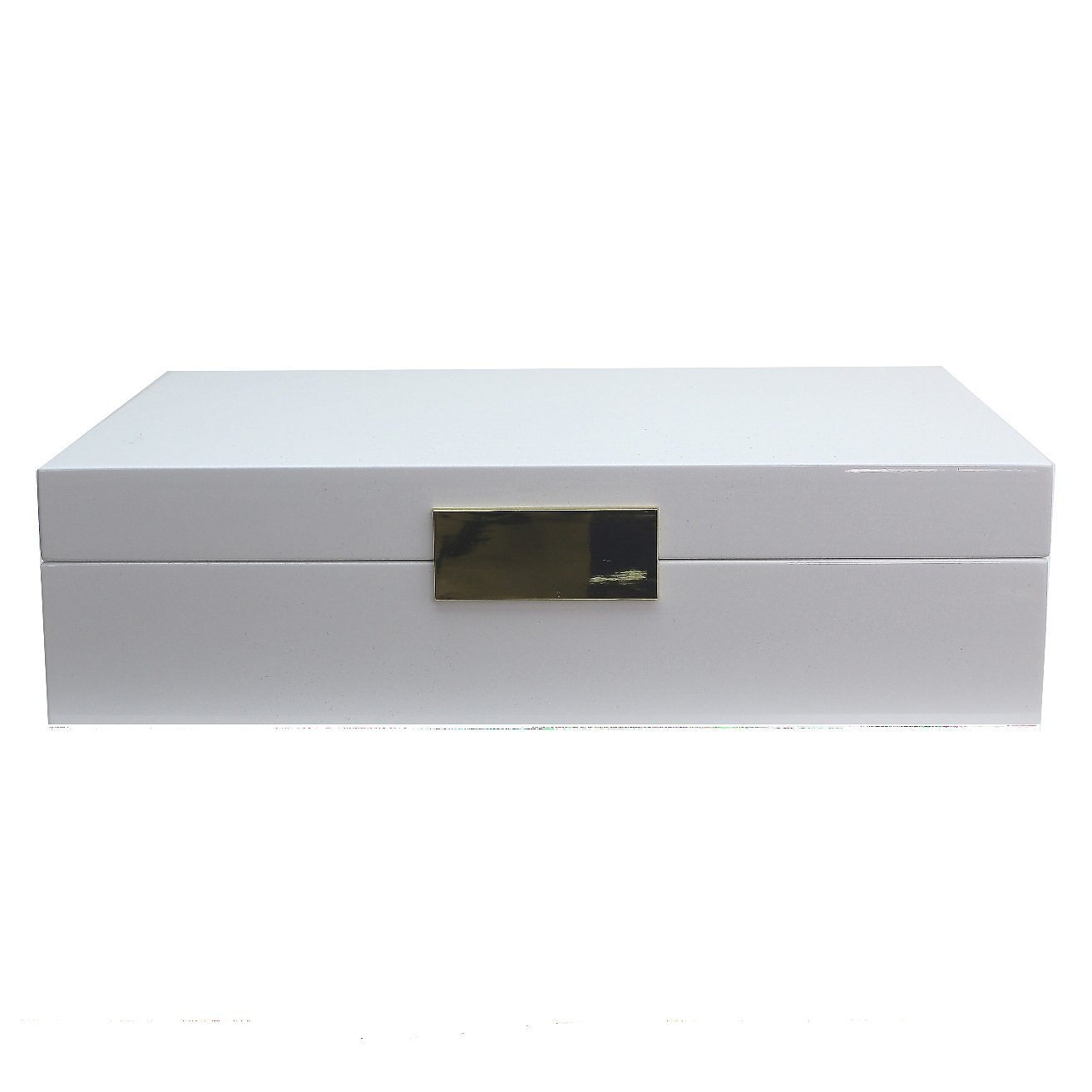 Large White & Gold Watch Box - Addison Ross Ltd UK