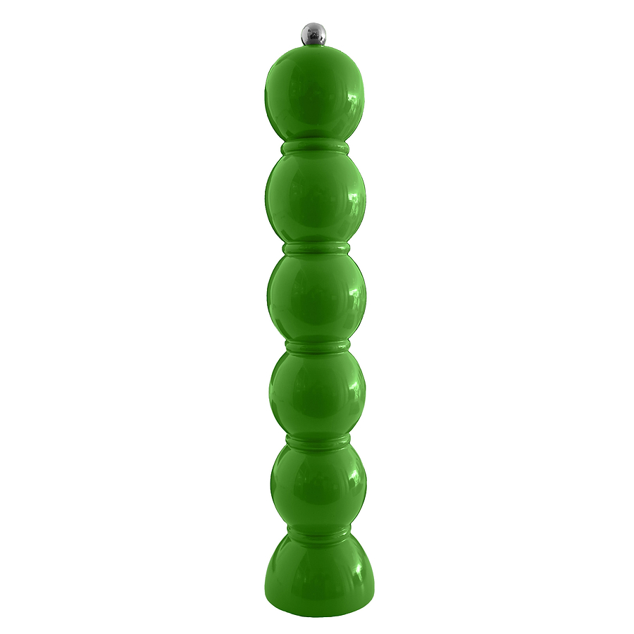 Leaf Green Lacquer Grande Bobbin Salt & Pepper Grinder - Addison Ross Ltd UK