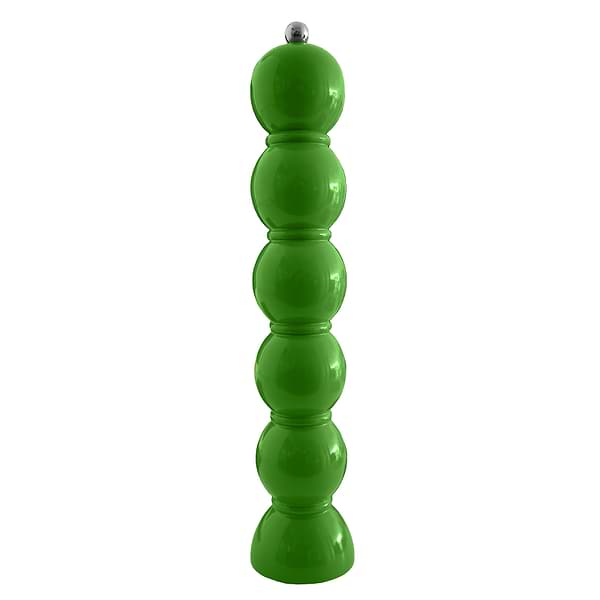Leaf Green Lacquer Grande Bobbin Salt & Pepper Grinder - Addison Ross Ltd UK