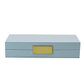 Light Blue Lacquer Box With Gold - Addison Ross Ltd UK
