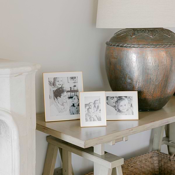 Matte Gold Photo Frame with Mount - Addison Ross Ltd UK