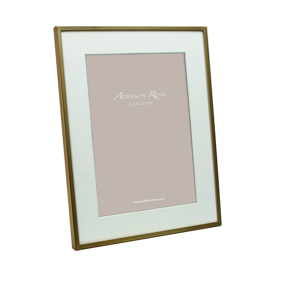 Matte Gold Photo Frame with Mount - Addison Ross Ltd UK