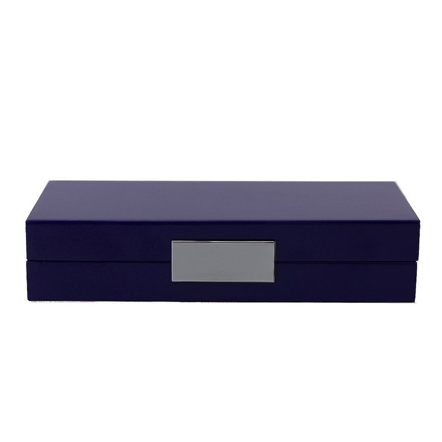 Navy Lacquer Box With Silver - Addison Ross Ltd UK