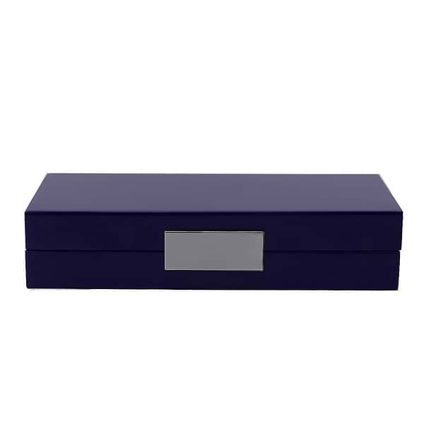 Navy Lacquer Box With Silver - Addison Ross Ltd UK
