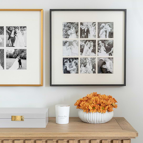 Nine Aperture Black Wall Hanging Frame - Addison Ross Ltd UK