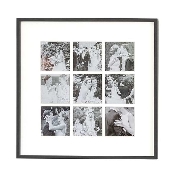Nine Aperture Black Wall Hanging Frame - Addison Ross Ltd UK