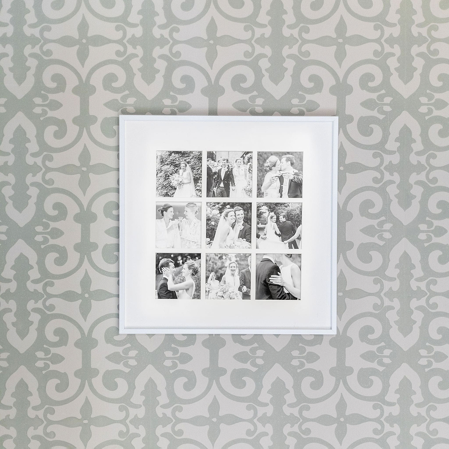 Nine Aperture White Wall Hanging Frame - Addison Ross Ltd UK