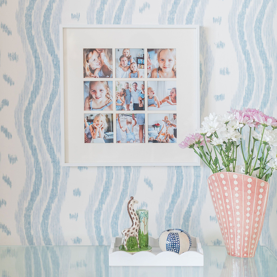 Nine Aperture White Wall Hanging Frame - Addison Ross Ltd UK