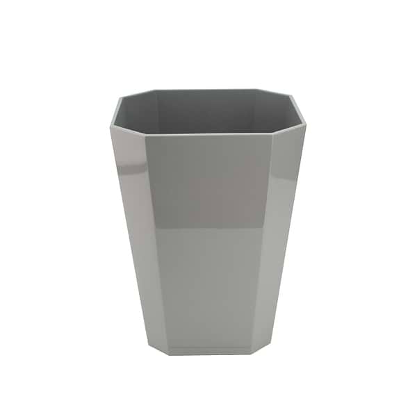 Octagonal Lacquer Bin – Chiffon Grey - Addison Ross Ltd UK
