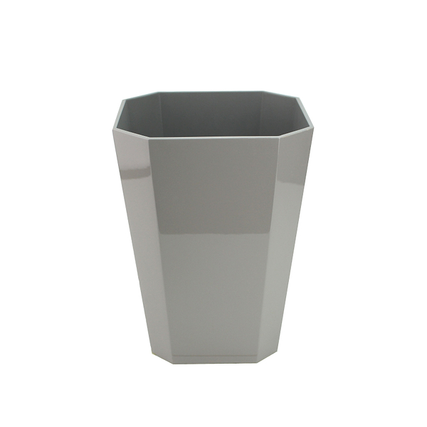Octagonal Lacquer Bin – Chiffon Grey - Addison Ross Ltd UK