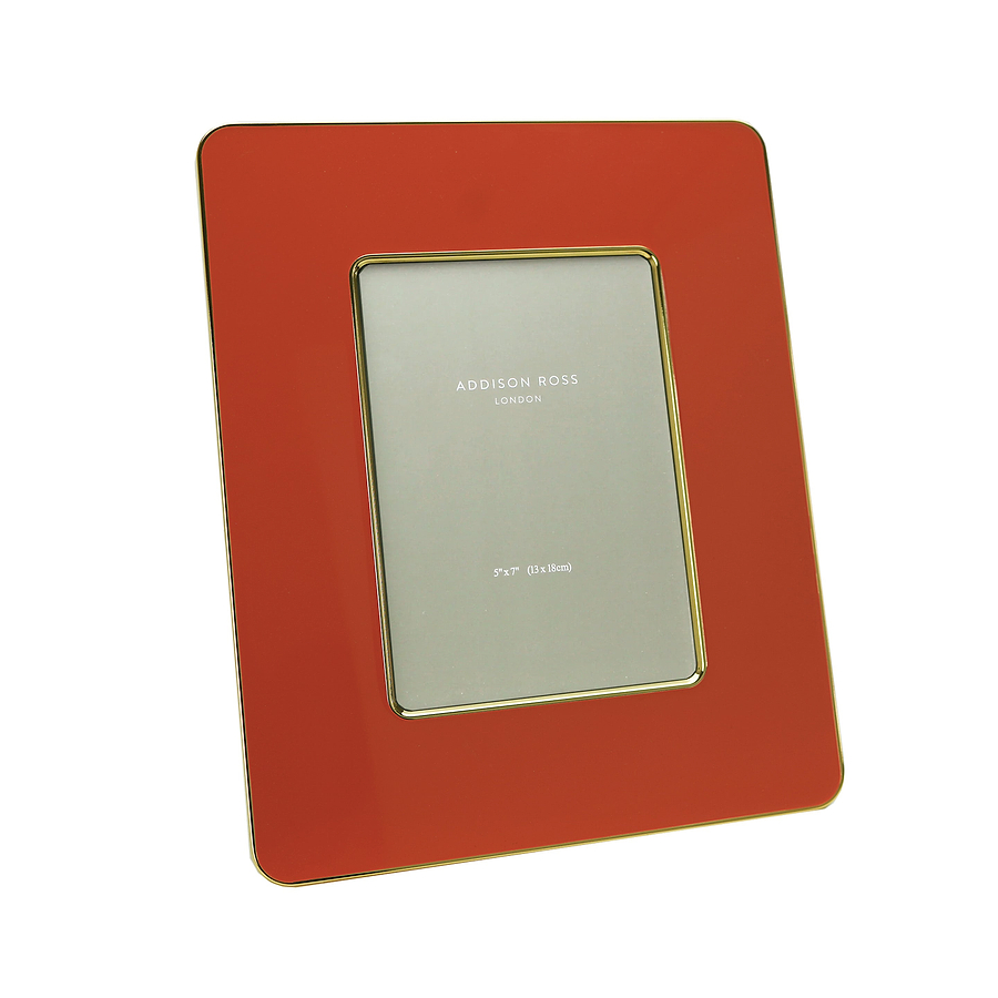 Orange & Gold Enamel Studio Photo Frame - Addison Ross Ltd UK