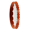 Orange Large Scallop Round Mirror - Addison Ross Ltd UK