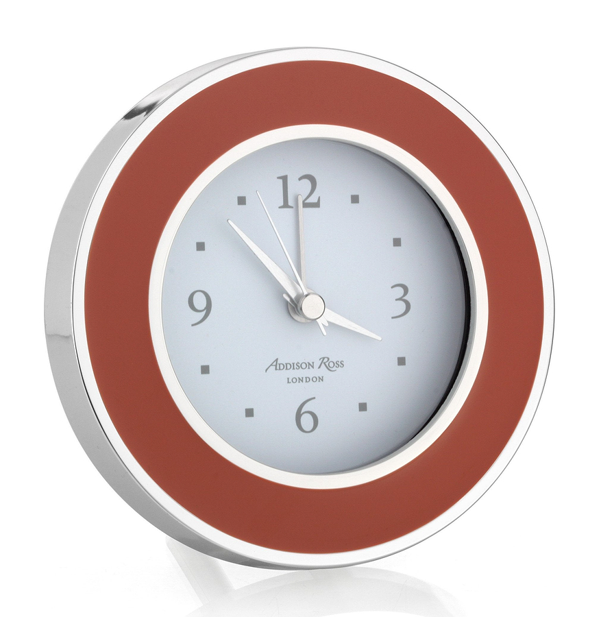 Orange & Silver Alarm Clock - Addison Ross Ltd UK