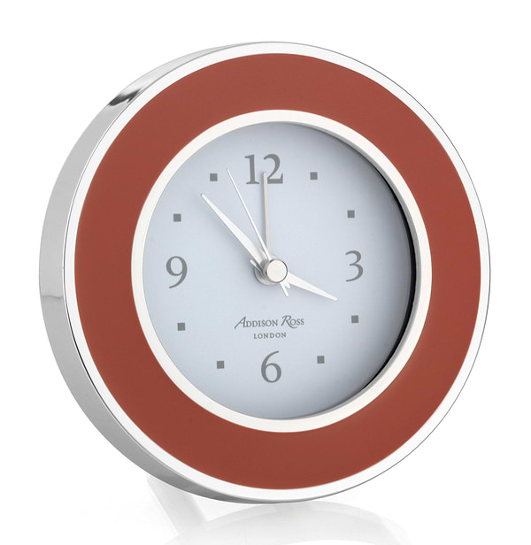 Orange & Silver Alarm Clock - Addison Ross Ltd UK