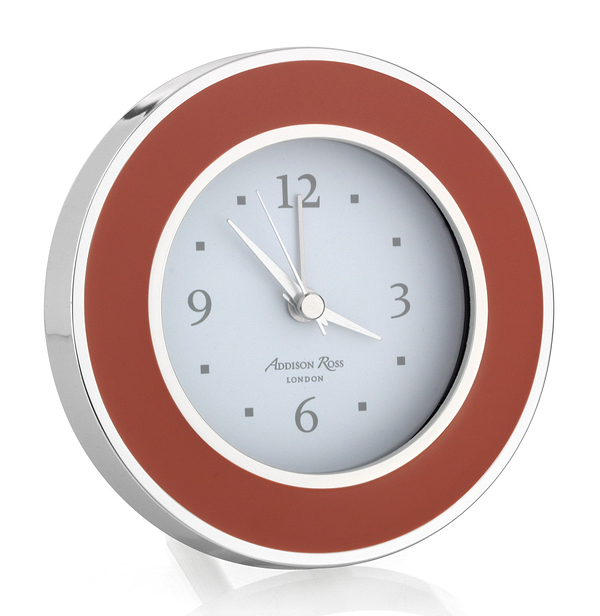 Orange & Silver Alarm Clock - Addison Ross Ltd UK